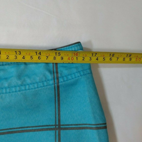 Rip Curl Blue White Chequered Board Shorts Size 32 - Picture 9 of 11